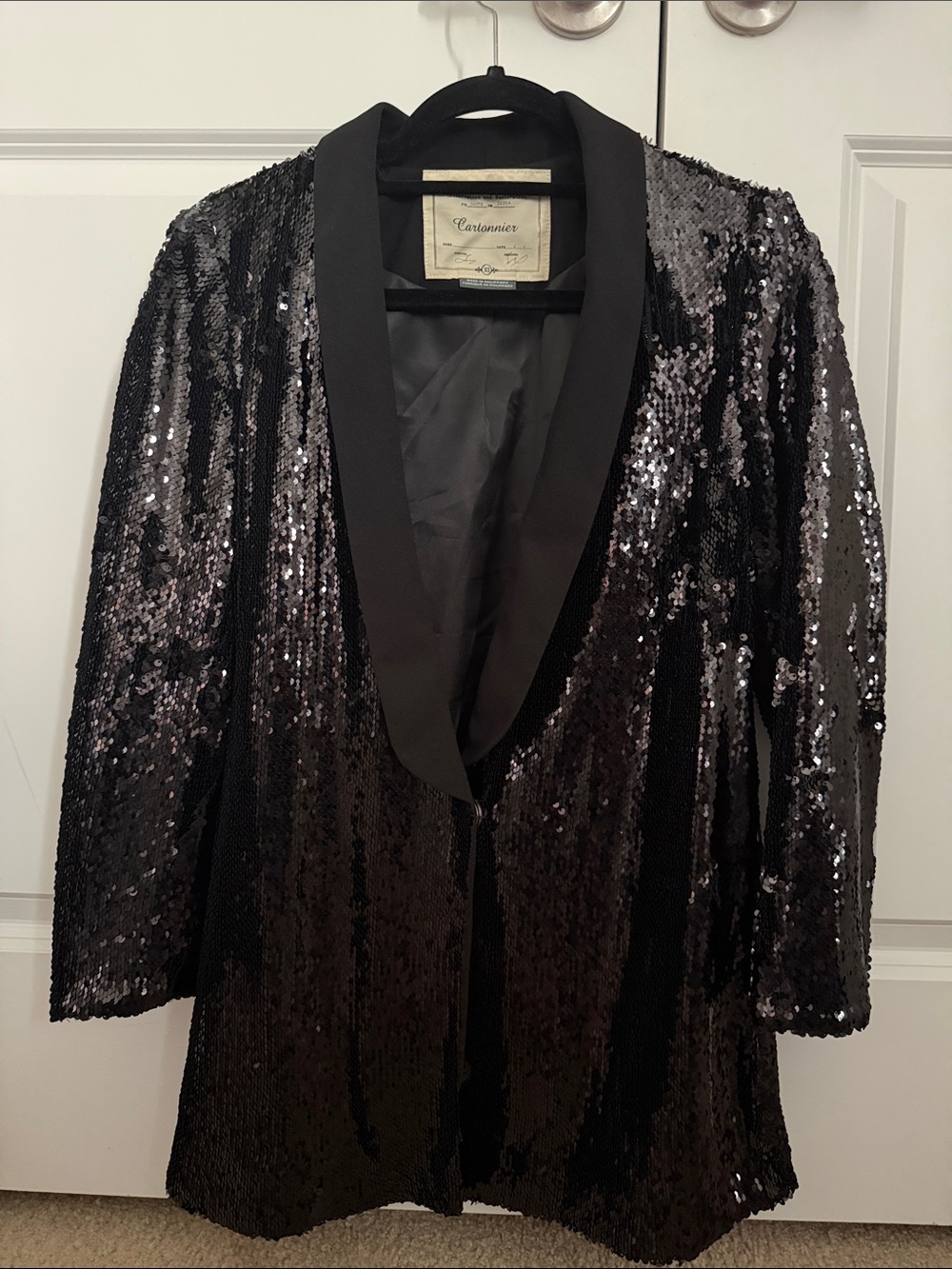 Cartonnier Black Sequin Blazer